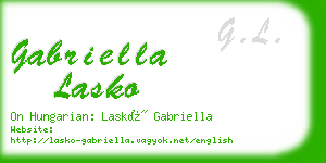 gabriella lasko business card